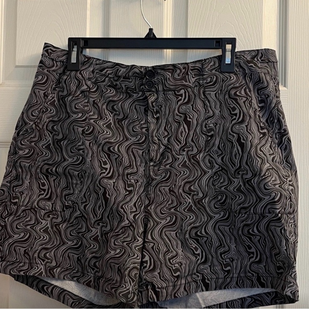 Royalty For Me Black and White Patterned Women Shorts